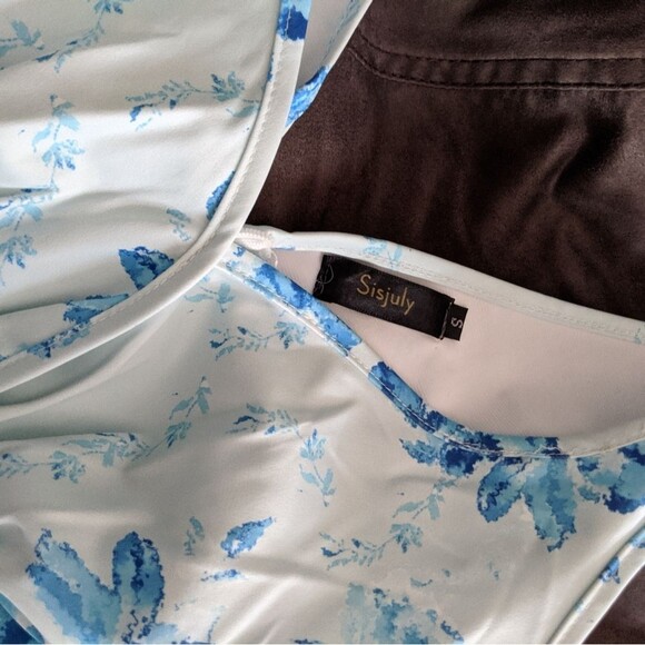 NWOT! Structured Retro Floral A-line Dress Sisjuly - Picture 8 of 10